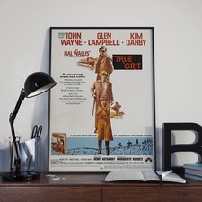 True Grit Western John Wayne Cowboy Movie Film Poster Print Picture A3 A4