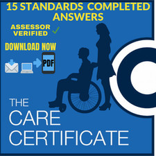 NVQ -15 Standards Completed Verified - Answers Care Certificate Guide + Bonuses