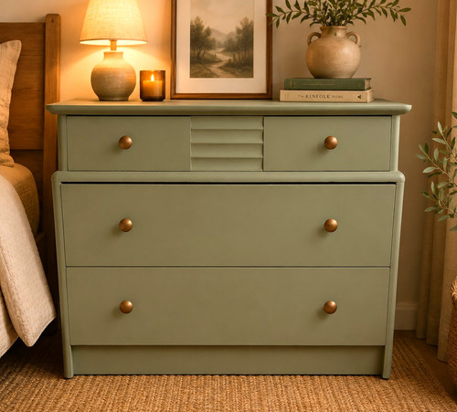 Vintage stag drawer chest - drawer,