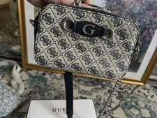 Guess Logo Crossbody Bag Beige