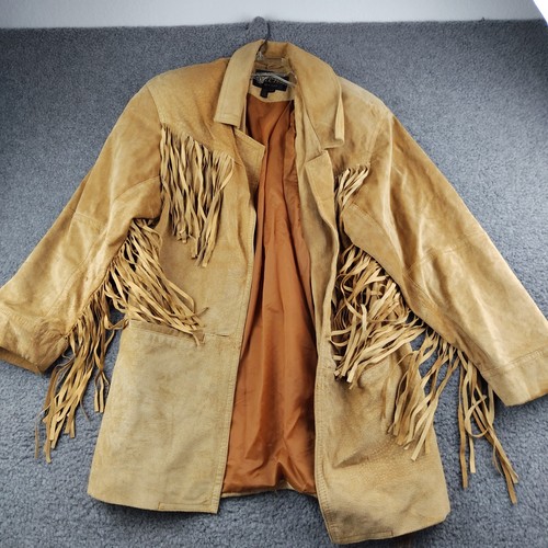 Vintage leather fringe tassel - leather,