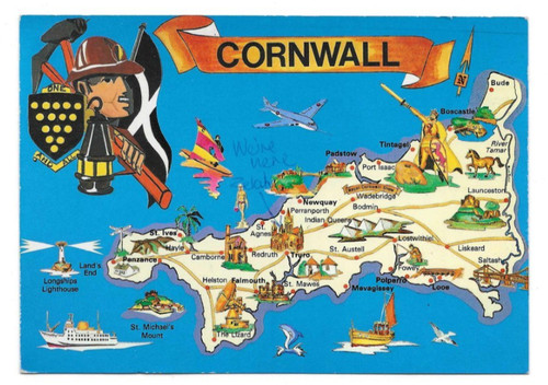 Cornwall postcard style - ,