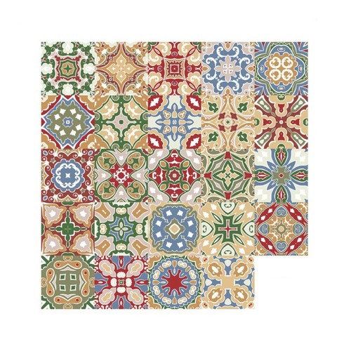 24pcs moroccan style tile - moroccan,
