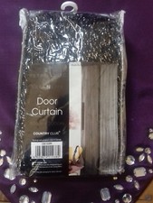 **BRAND NEW **ATTRACTIVE DOOR CURTAIN GLITTER BLACK  90 CM X 200 CM⭐⭐⭐⭐⭐