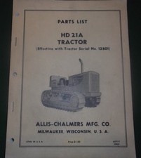 ALLIS CHALMERS HD-21A CRAWLER