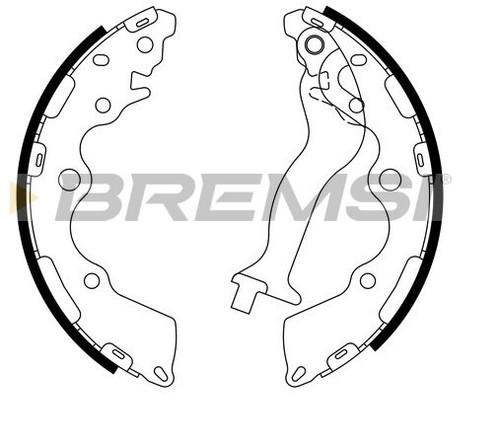 Rear brake shoes fit kia - rear,