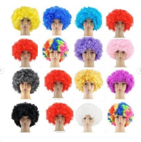 Curly afro fancy dress wigs - afro,