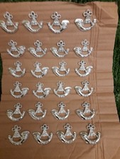 24Metal Light Infantry Cap Badges