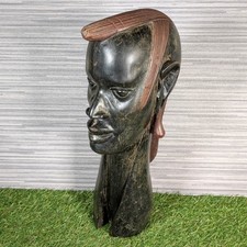 Hand Carved Masai Wooden Bust
