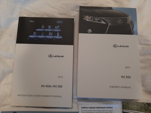 Rx350 lexus 2015 - owners, manual