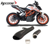 Exhaust Muffler Hpcorse Hydroform Steel Black for KTM 390 Duke 2017 > 2020