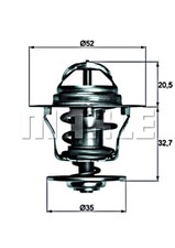 Engine Thermostat MAHLE Fits