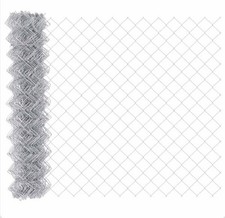 vidaXL Chain Link Fence Silver