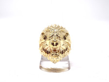 10K Solid Yellow Gold Lion
