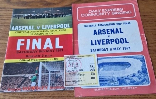 1971 cup final - final, programme