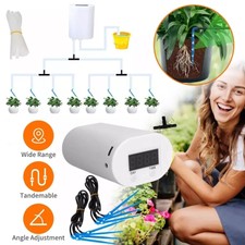 Automatic Drip Irrigation System Controller Garden Plant Self Watering Hose Kit