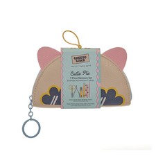  Manicure Set Nail Care Kit Travel Case Gift Set 7pcs Cat Lover Cute Teen Girls