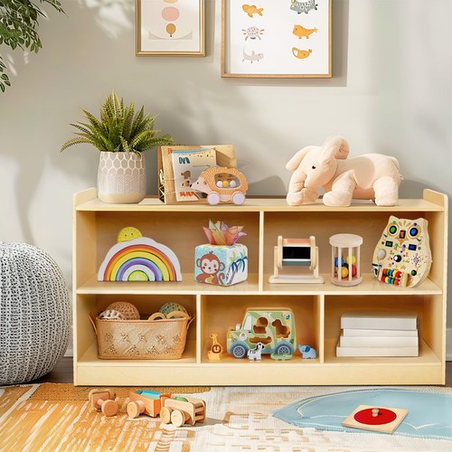 Montessori shelf wooden toy - shelf,