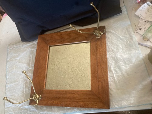 Antique oak coat - antique, hook