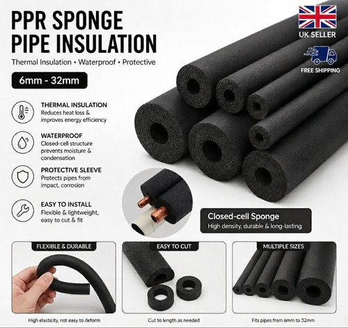 Self seal pipe insulation - pipe,