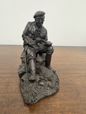 vintage cold-cast bronze figurine by Heredities