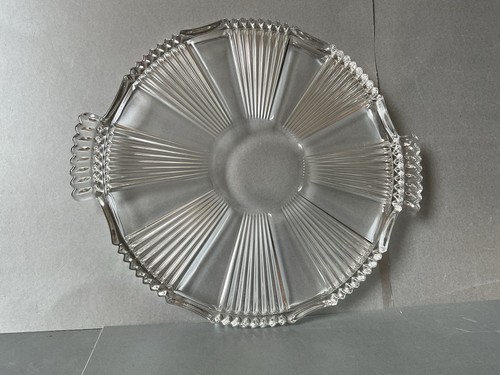 Vintage 1950s glass cake - vintage,