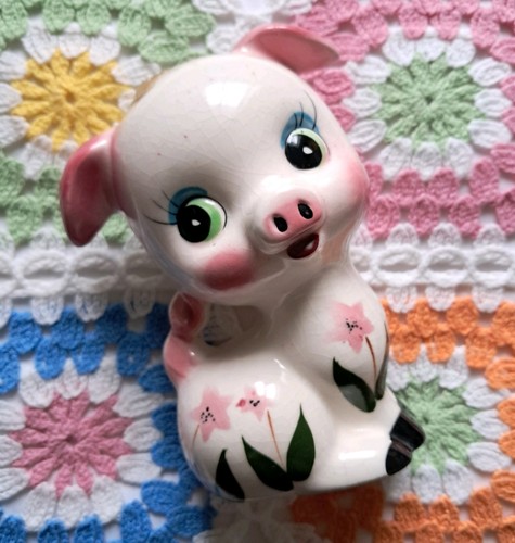 Vintage kitsch pig - pig, box