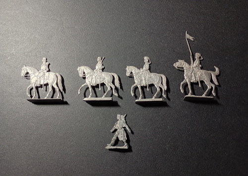 Flat tin soldiers x5 - flat,