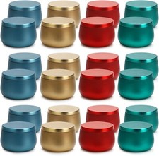 24 Pack Candle Tins Empty