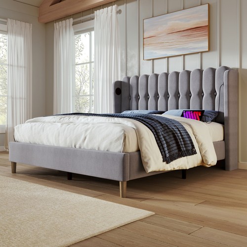 Upholstered bed 4ft6 double - upholstered,