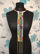Maasai/Zulu Beaded Necklace/Pendant African Tribal Handmade, Unique/Elegant.