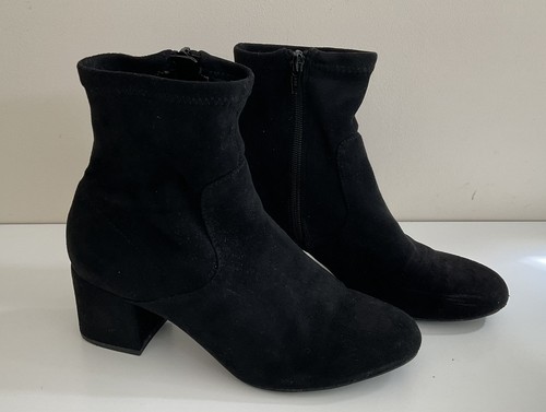 Black faux suede - faux,