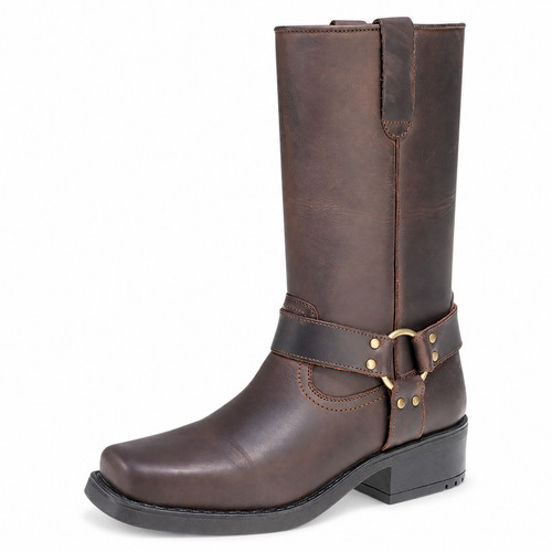 Mens leather pull western - mens, on