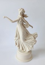 Wedgwood White Jasperware Figure / Figurine Dancing Hours