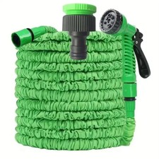 Expandable Garden Hose Pipe Anti Kink With 7 Function Water Spray Gun Magic Hose