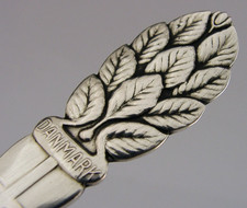 UNUSUAL DANISH ART DECO SOLID SILVER SPOON / SERVER 1934 ANTIQUE 38g