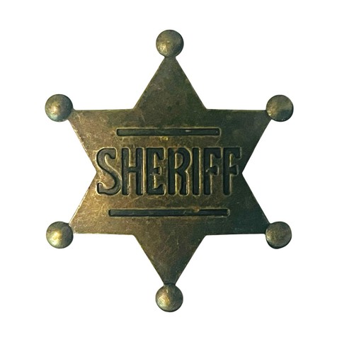 Vintage sheriff star badge - vintage,