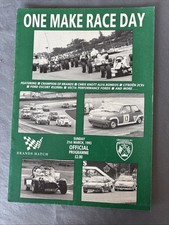 Race Programme 21 March 1993 Brands Hatch Saloons FF1600  2cv Caterham A4