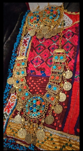 Afghan jewellery set - afghan,