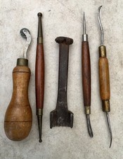 5 x VINTAGE LEATHER WORKING
