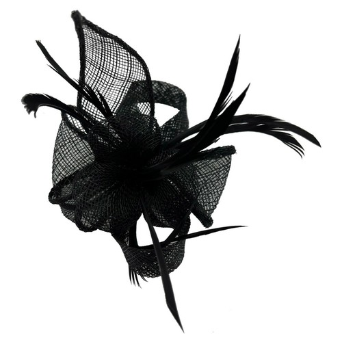 Small feather flower hair - small,
