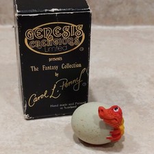 Genesis Creations Mini Draglet Egg 'Bendy' by Carol L Penny Dragon Egg Figurine