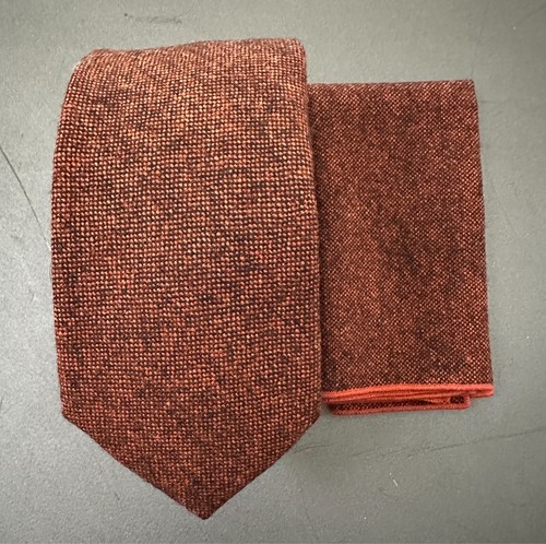 Rust burnt orange necktie - burnt, necktie,