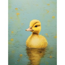 Duckling on the Water Painting
