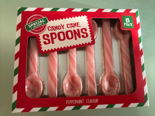 Christmas candy cane spoons - cane,