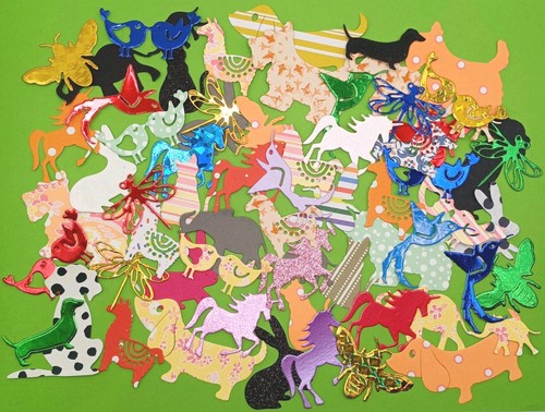 Die cut assorted animals - die,