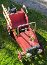 Vintage Fire Truck FD American Style  Pedal Car Classic 