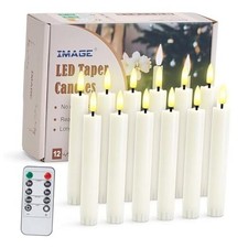  12 Pcs Battery Operated Taper