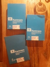 Kentmere Photogaphic Paper Satin Hard (100 5×7in)  Stipple Hard (25 5×7 In) Lot