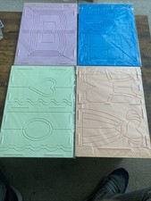 Bundle Of 4 Mixed Keepsake Glitter Girls Card Embossing Plates, Folders